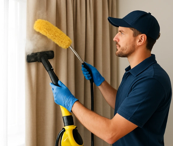 Trusted drapes cleaning technician Matty Curtain Cleaning booval QLD