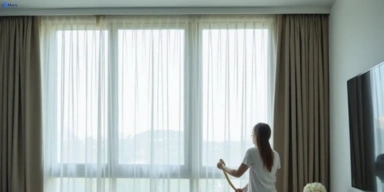 Delicate sheer drape cleaning booval Matty Curtain Cleaning