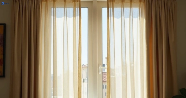 Dull dusty drapes in booval before professional cleaning